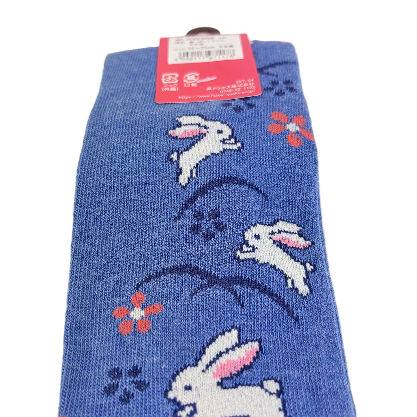 Tabi ponožky – Králíci & květy | 22–25 cm | Made in Japan