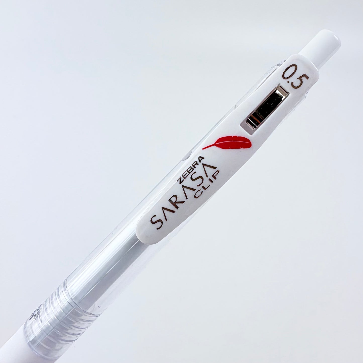 Gelové pero Zebra Sarasa Clip 0,5 mm bílé | Made in Japan