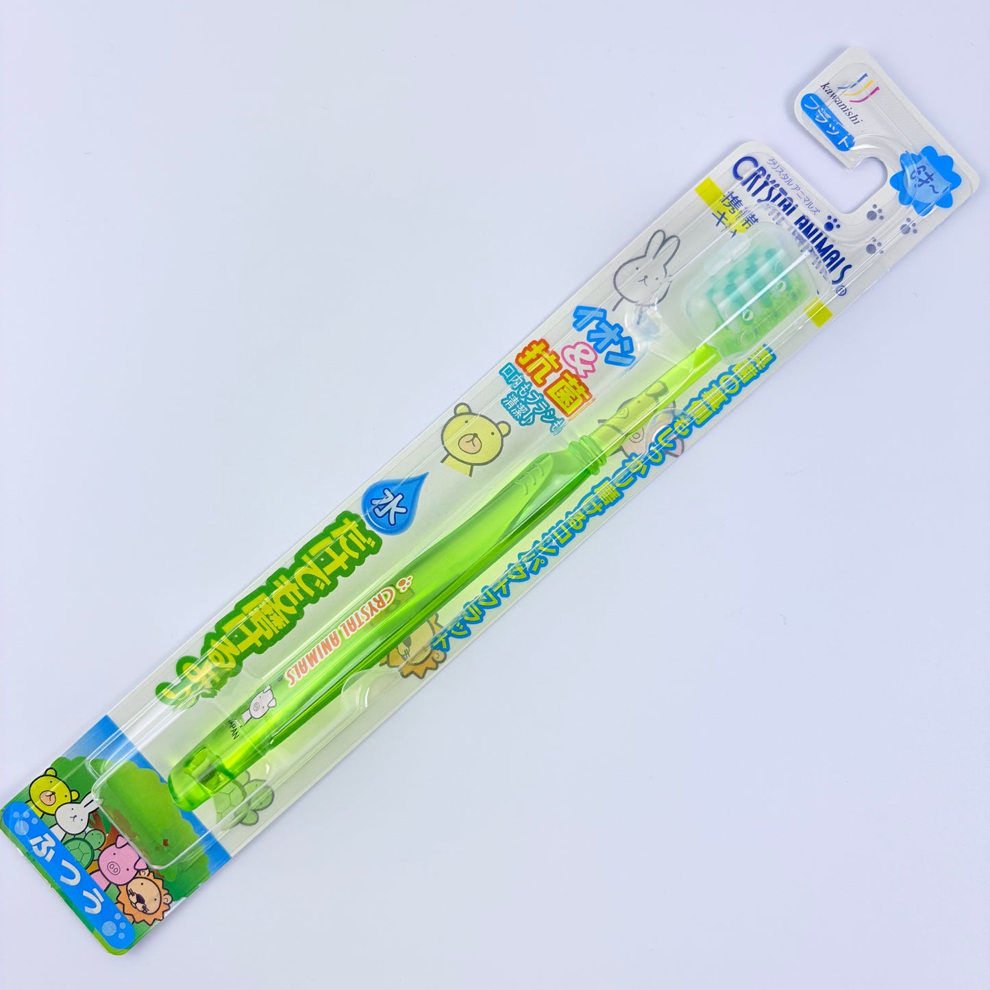 Dětský zubní kartáček KAWANISHI Crystal Animals – ionický a antibakteriální, 5 variant