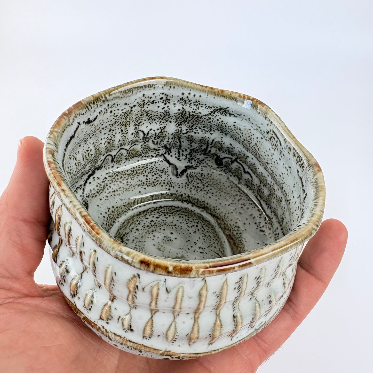 Matcha miska Mino ware – světlá glazura / Made in Japan