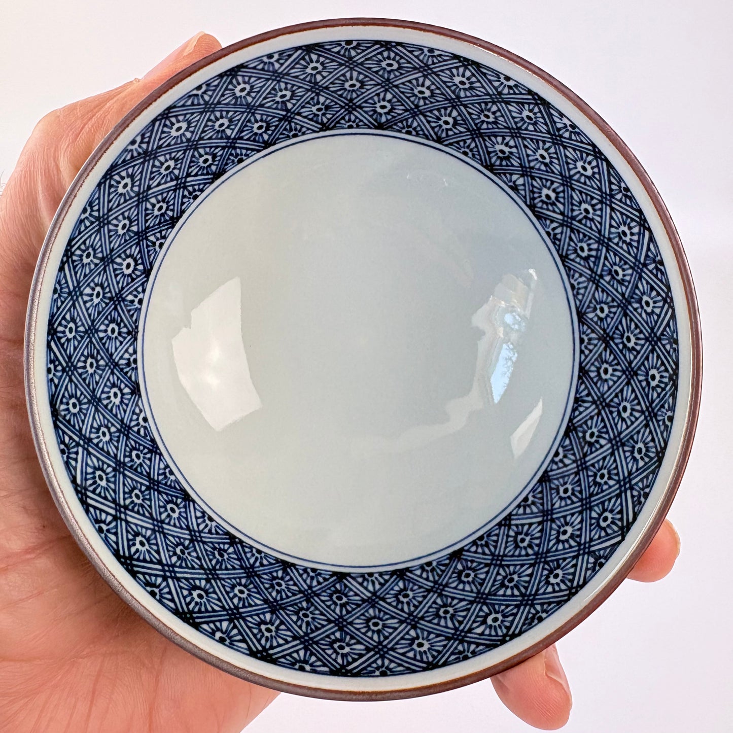 Hasami-yaki miska 11 cm – modrý vzor
