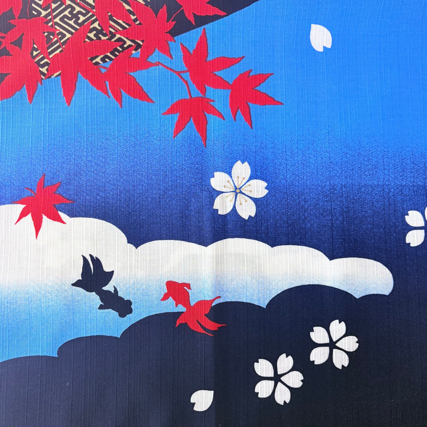 Furoshiki Fuji a čtyři roční období 90 × 90 cm / bavlna / Made in Japan
