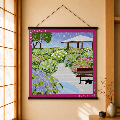 Furoshiki Kočka – červen 50 × 50 cm / Made in Japan