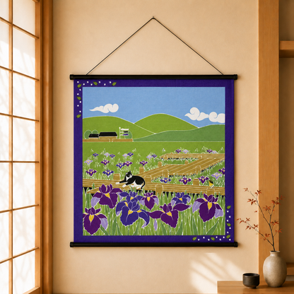 Furoshiki Kočka – květen 50 × 50 cm / Made in Japan