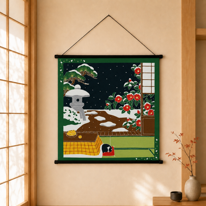 Furoshiki Kočka - prosinec 50 × 50 cm / Made in Japan