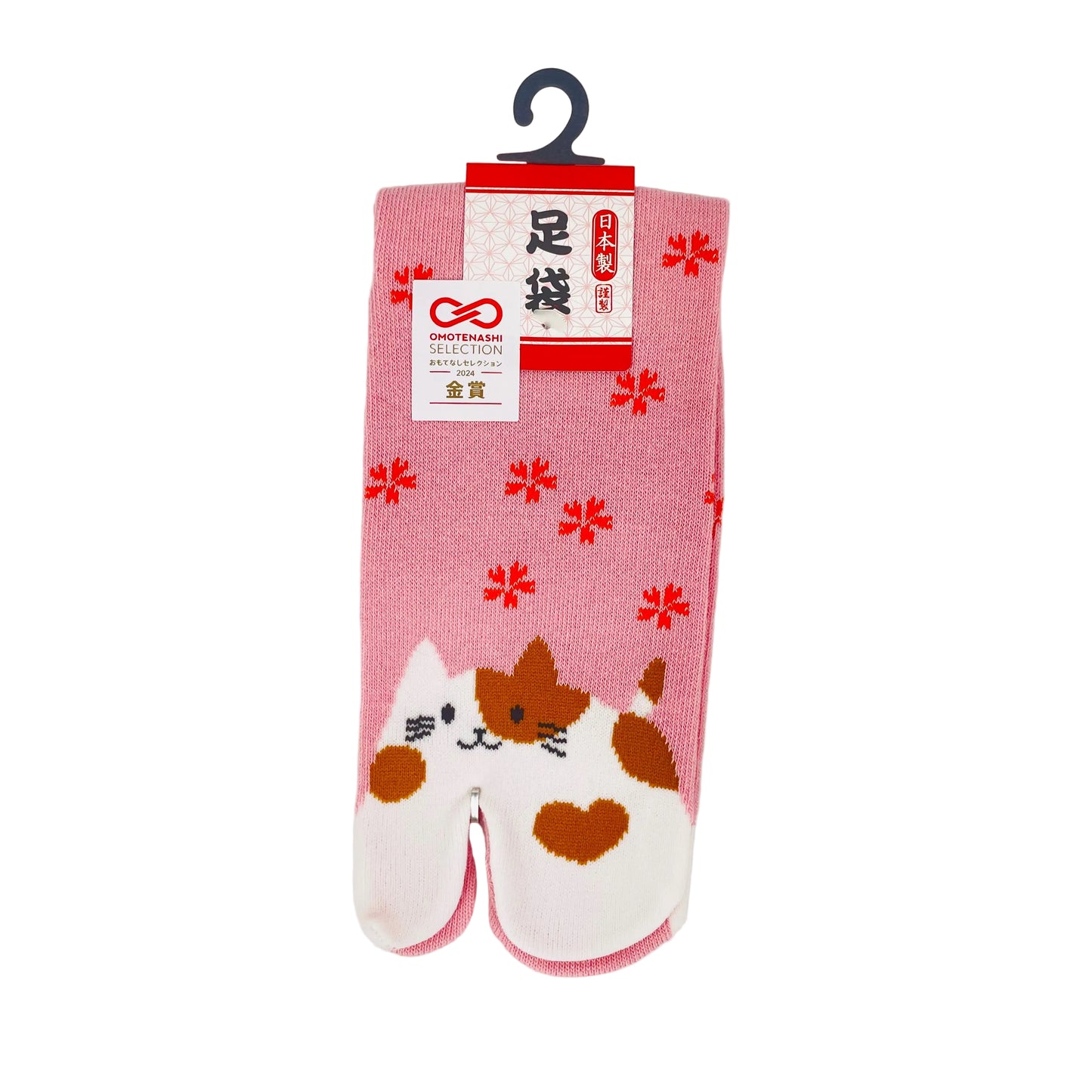 Tabi ponožky – Kočka & sakura | Made in Japan