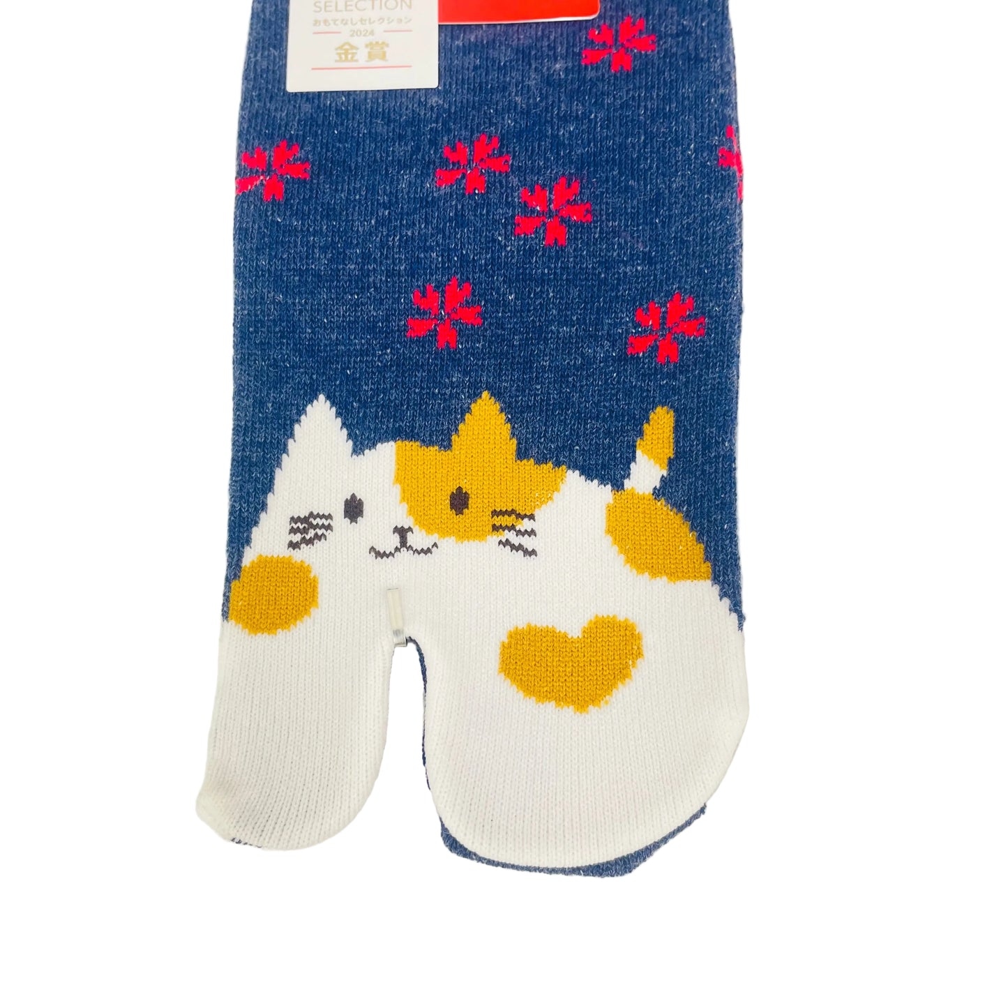 Tabi ponožky – Kočka & sakura | Made in Japan