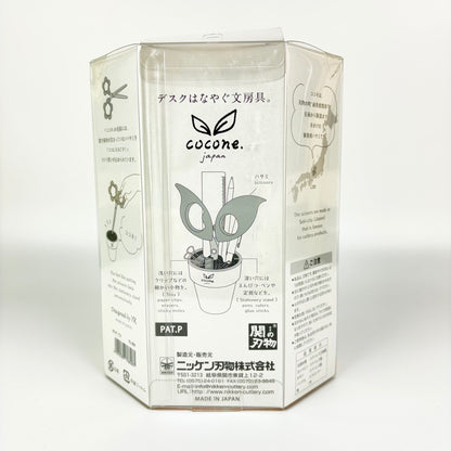 Nůžky Cocone Flower Modré se stojánkem | Made in Japan