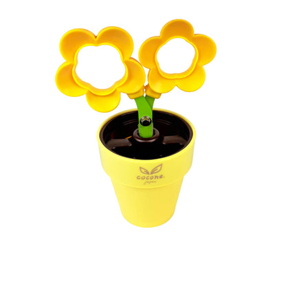 Nůžky Cocone Flower Žluté se stojánkem | Made in Japan