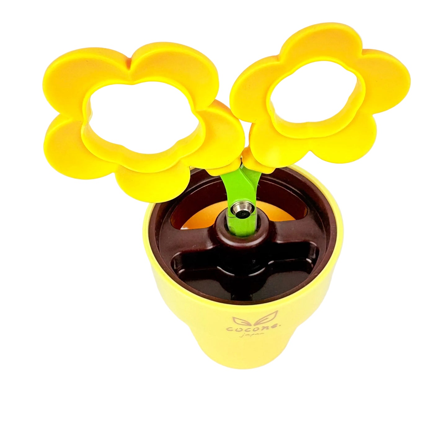 Nůžky Cocone Flower Žluté se stojánkem | Made in Japan