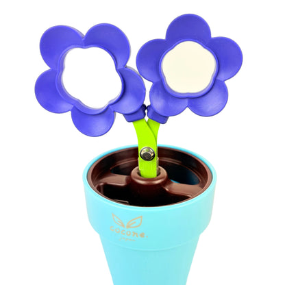 Nůžky Cocone Flower Modré se stojánkem | Made in Japan