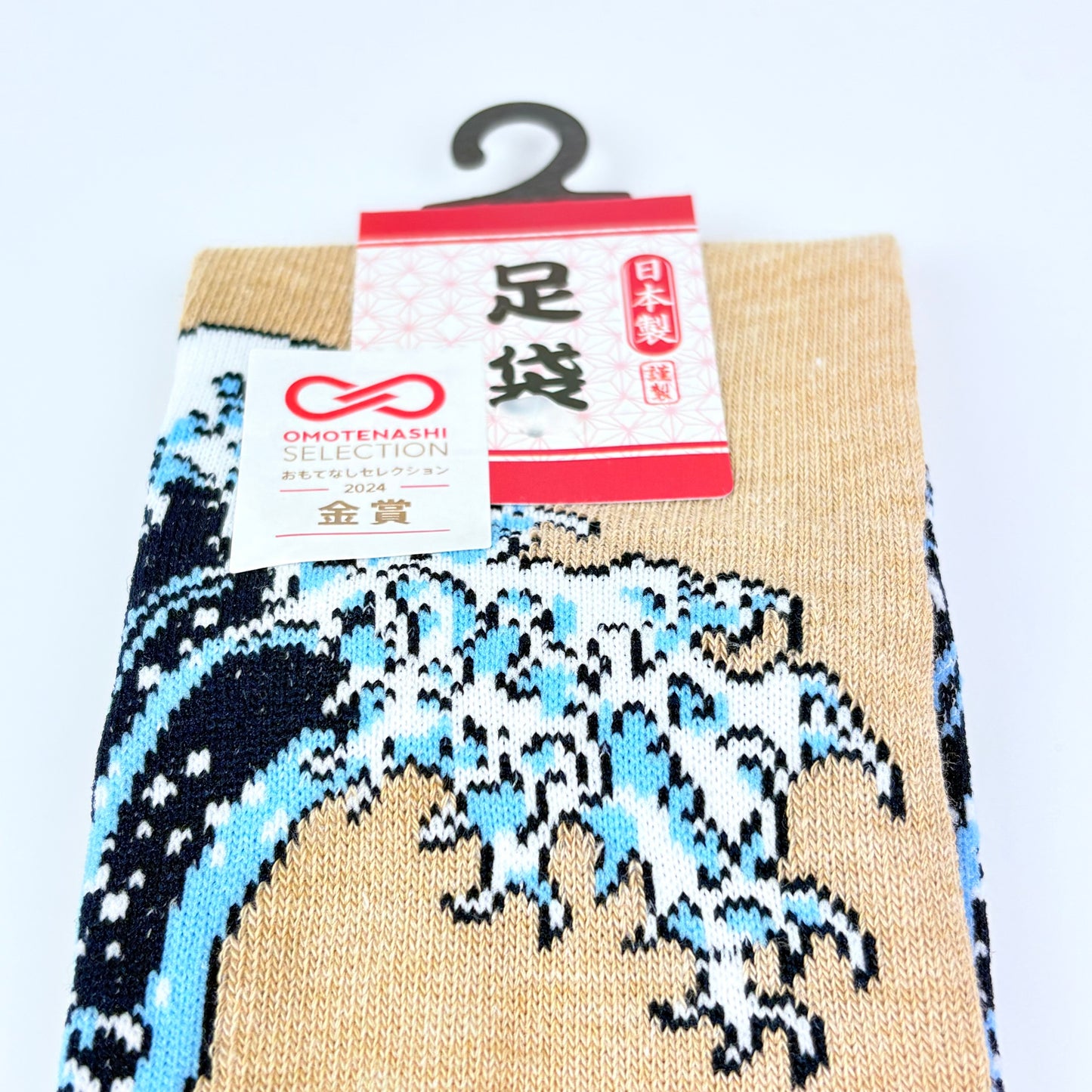 Tabi ponožky – Velká vlna u Kanagawy | 22–25 cm | Made in Japan