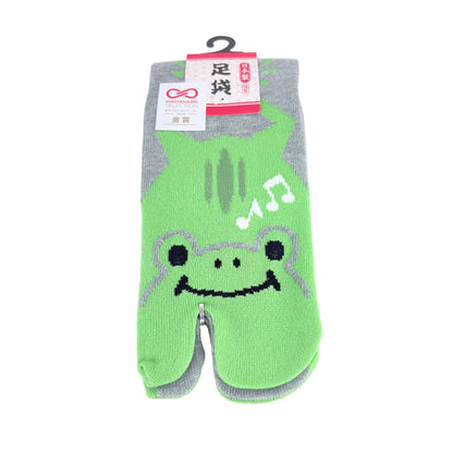 Tabi ponožky – Žába & hudba | 4 barvy | Made in Japan