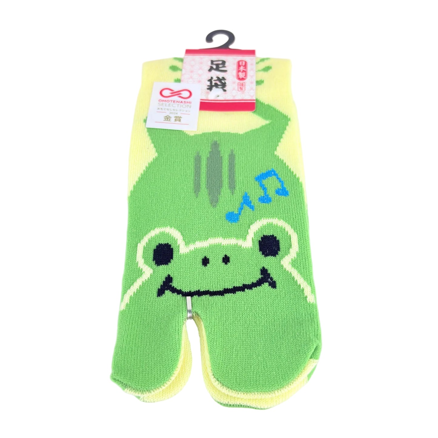 Tabi ponožky – Žába & hudba | 4 barvy | Made in Japan