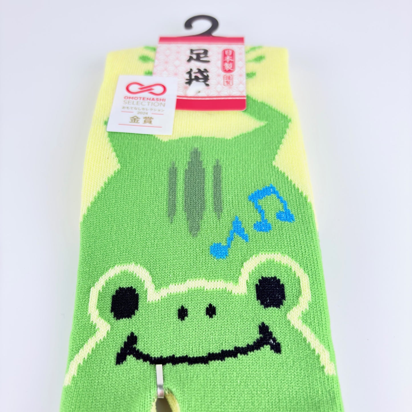 Tabi ponožky – Žába & hudba | 4 barvy | Made in Japan