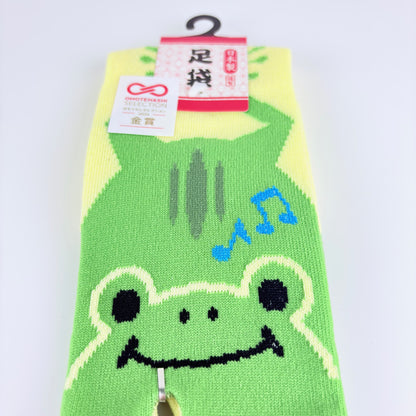 Tabi ponožky – Žába & hudba | 4 barvy | Made in Japan