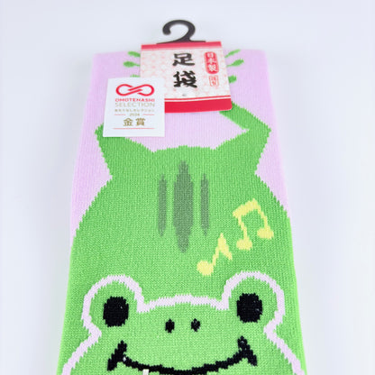 Tabi ponožky – Žába & hudba | 4 barvy | Made in Japan