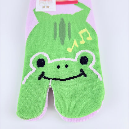 Tabi ponožky – Žába & hudba | 4 barvy | Made in Japan