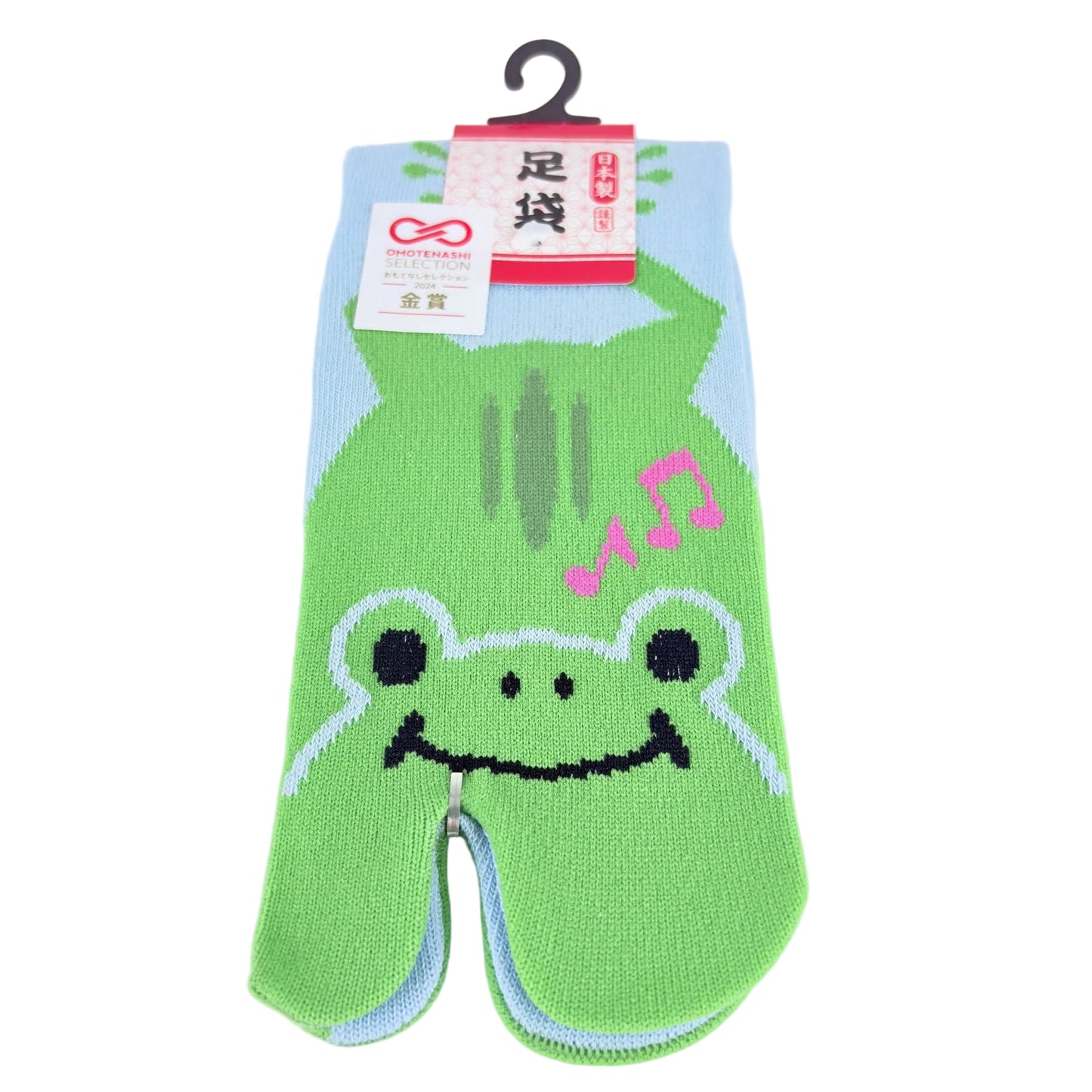 Tabi ponožky – Žába & hudba | 4 barvy | Made in Japan