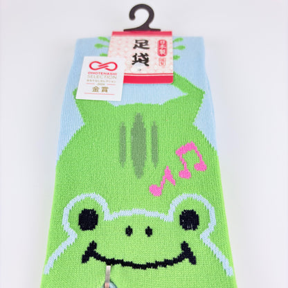 Tabi ponožky – Žába & hudba | 4 barvy | Made in Japan