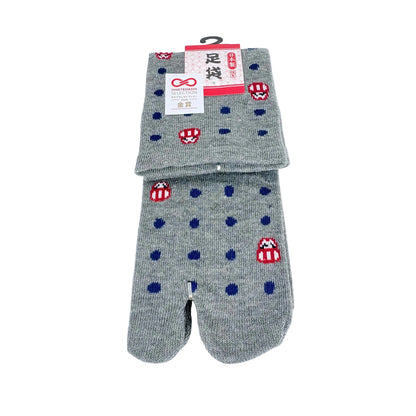 Tabi ponožky – Puntíky & Daruma | 4 barvy | Made in Japan