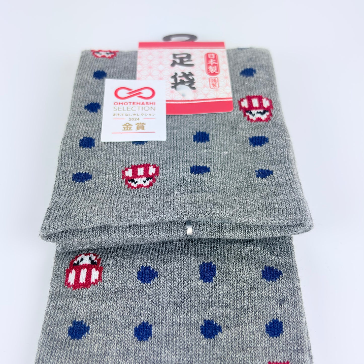Tabi ponožky – Puntíky & Daruma | 4 barvy | Made in Japan