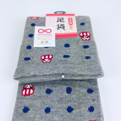 Tabi ponožky – Puntíky & Daruma | 4 barvy | Made in Japan