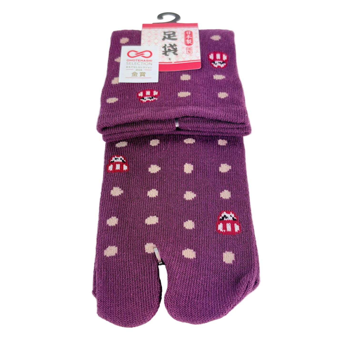 Tabi ponožky – Puntíky & Daruma | 4 barvy | Made in Japan