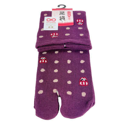 Tabi ponožky – Puntíky & Daruma | 4 barvy | Made in Japan