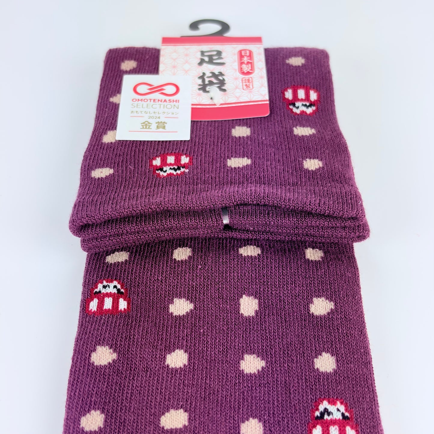 Tabi ponožky – Puntíky & Daruma | 4 barvy | Made in Japan