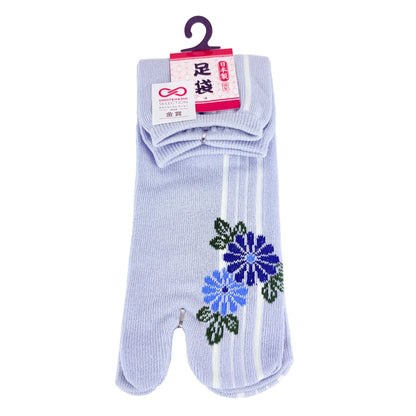 Tabi ponožky – Květiny & linie | 22–25 cm | Made in Japan