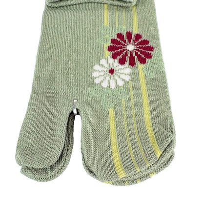 Tabi ponožky – Květiny & linie | 22–25 cm | Made in Japan