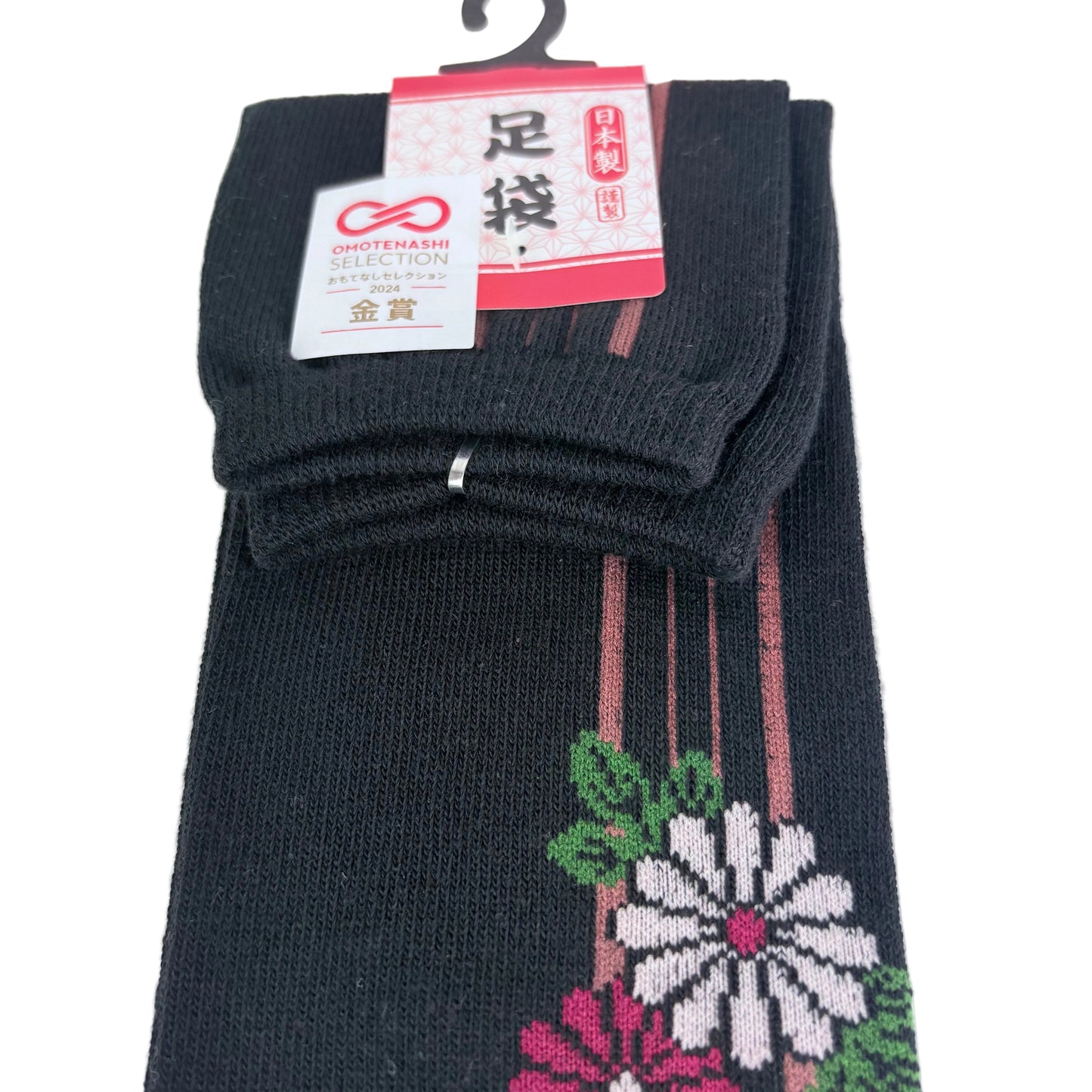 Tabi ponožky – Květiny & linie | 22–25 cm | Made in Japan