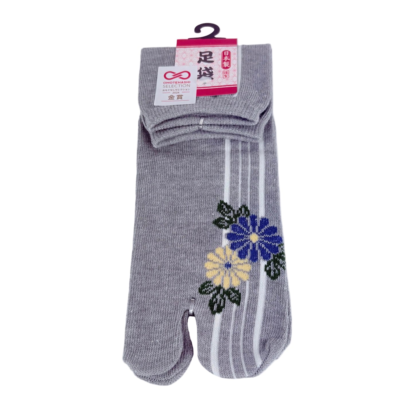 Tabi ponožky – Květiny & linie | 22–25 cm | Made in Japan