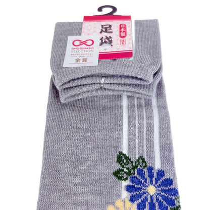 Tabi ponožky – Květiny & linie | 22–25 cm | Made in Japan
