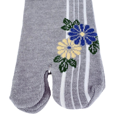 Tabi ponožky – Květiny & linie | 22–25 cm | Made in Japan