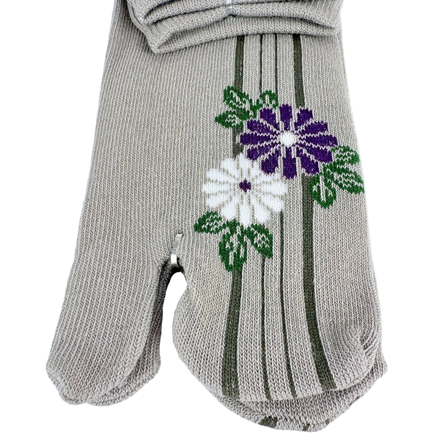 Tabi ponožky – Květiny & linie | 22–25 cm | Made in Japan