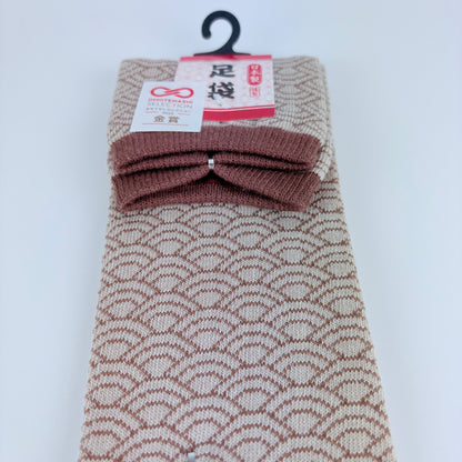 Tabi ponožky – Seigaiha vzor | 22–25 cm | Made in Japan