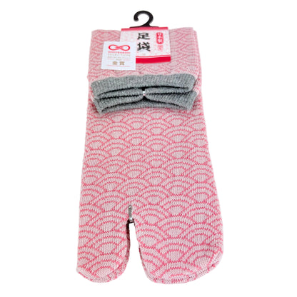 Tabi ponožky – Seigaiha vzor | 22–25 cm | Made in Japan