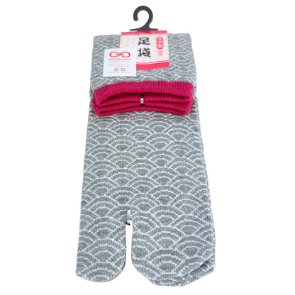 Tabi ponožky – Seigaiha vzor | 22–25 cm | Made in Japan