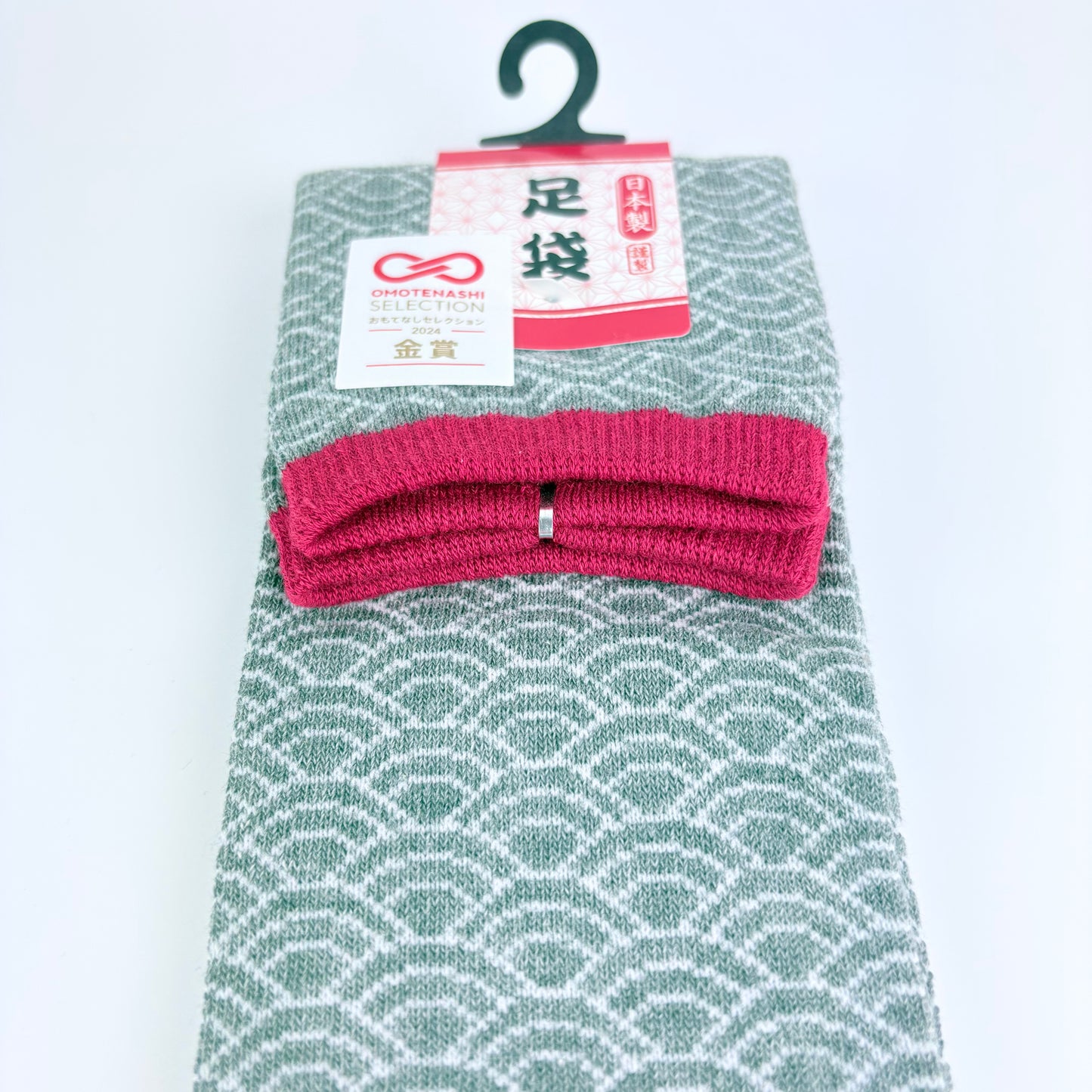 Tabi ponožky – Seigaiha vzor | 22–25 cm | Made in Japan