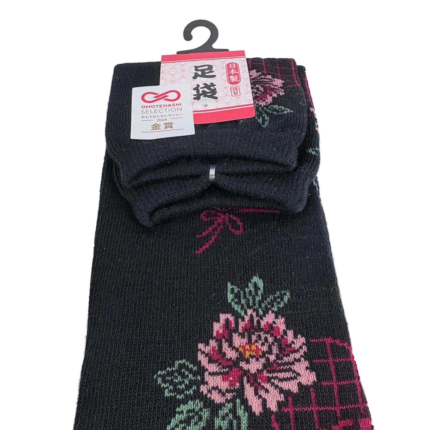 Tabi ponožky – Květiny & vějíř | 22–25 cm | Made in Japan