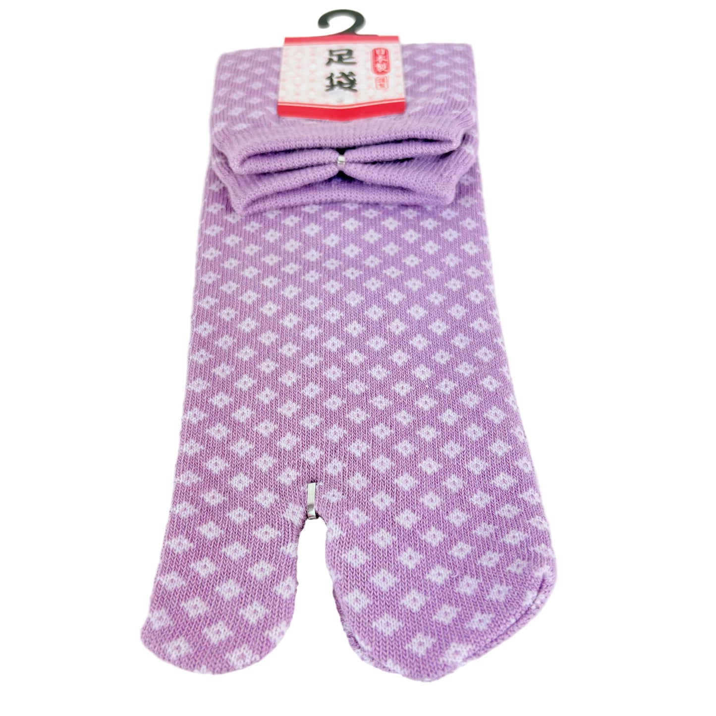 Tabi ponožky – Jemný geometrický vzor růžová | 22–25 cm | Made in Japan