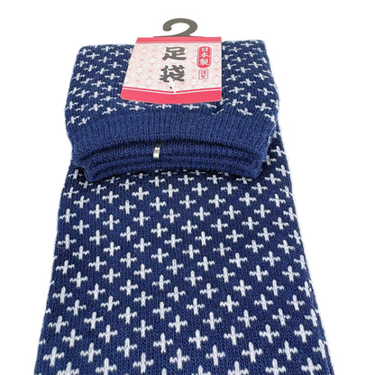 Tabi ponožky – Tradiční vzor (křížky) | 22–25 cm | Made in Japan