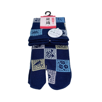 Tabi ponožky – Patchwork vzor | 22–25 cm | Made in Japan