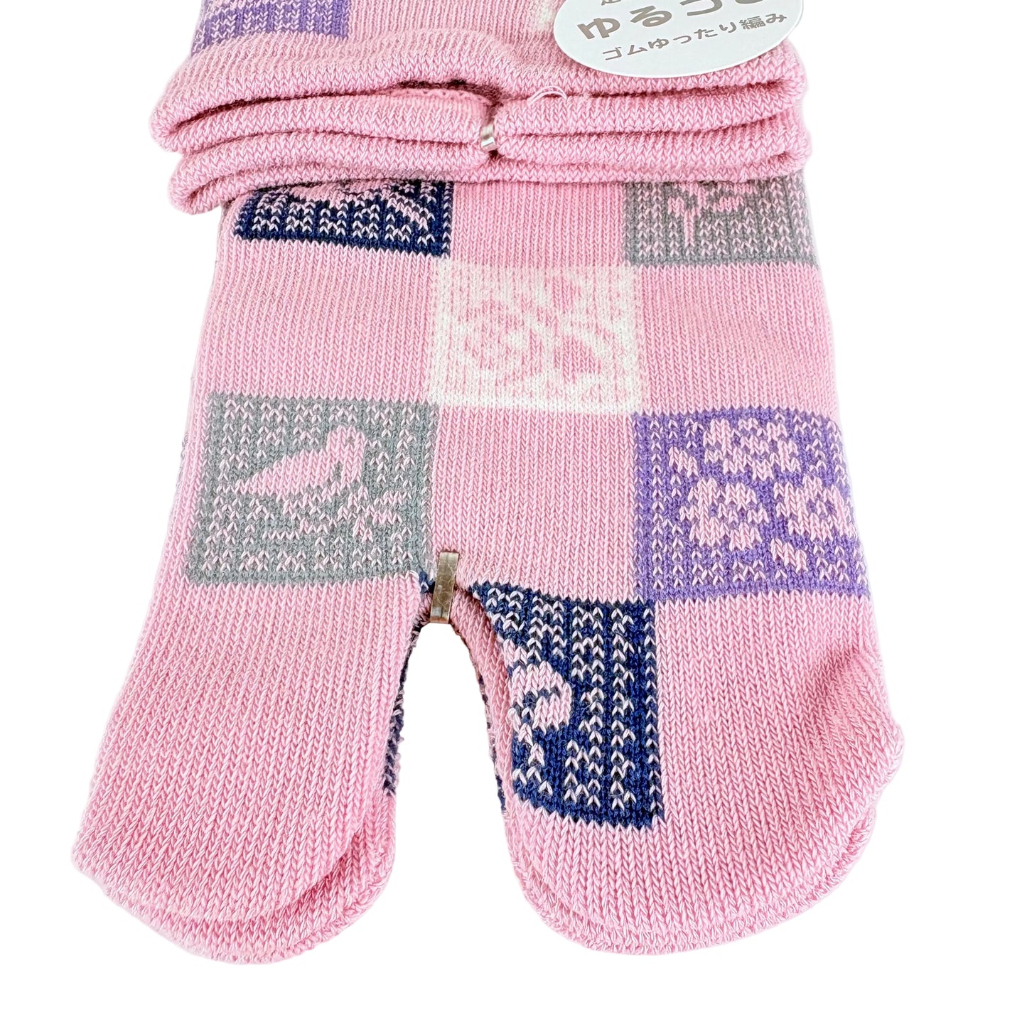 Tabi ponožky – Patchwork vzor | 22–25 cm | Made in Japan