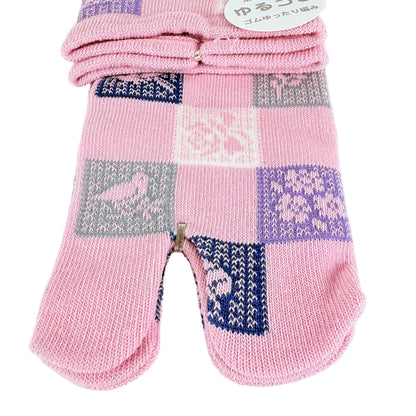 Tabi ponožky – Patchwork vzor | 22–25 cm | Made in Japan