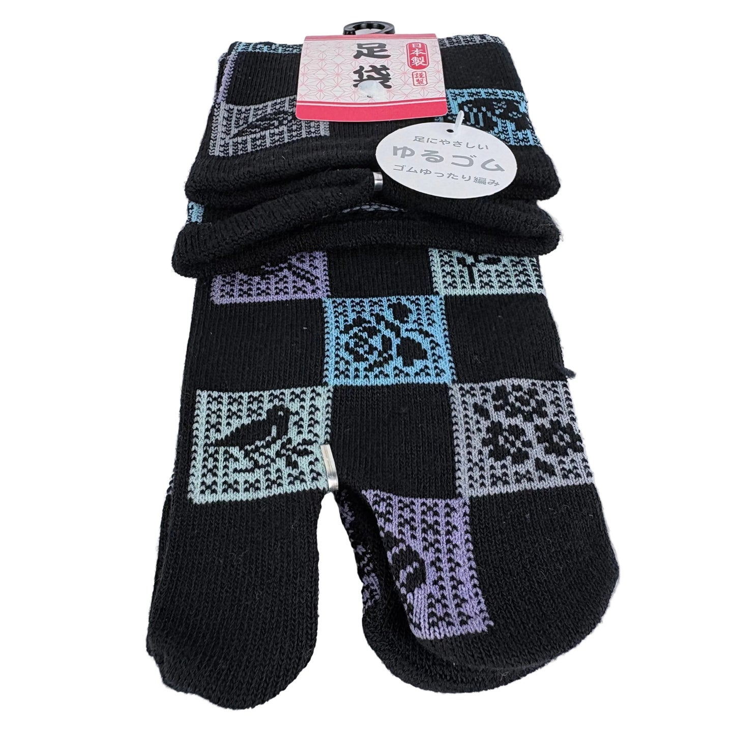 Tabi ponožky – Patchwork vzor | 22–25 cm | Made in Japan