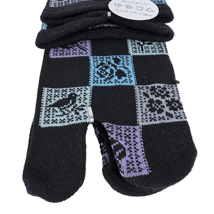 Tabi ponožky – Patchwork vzor | 22–25 cm | Made in Japan