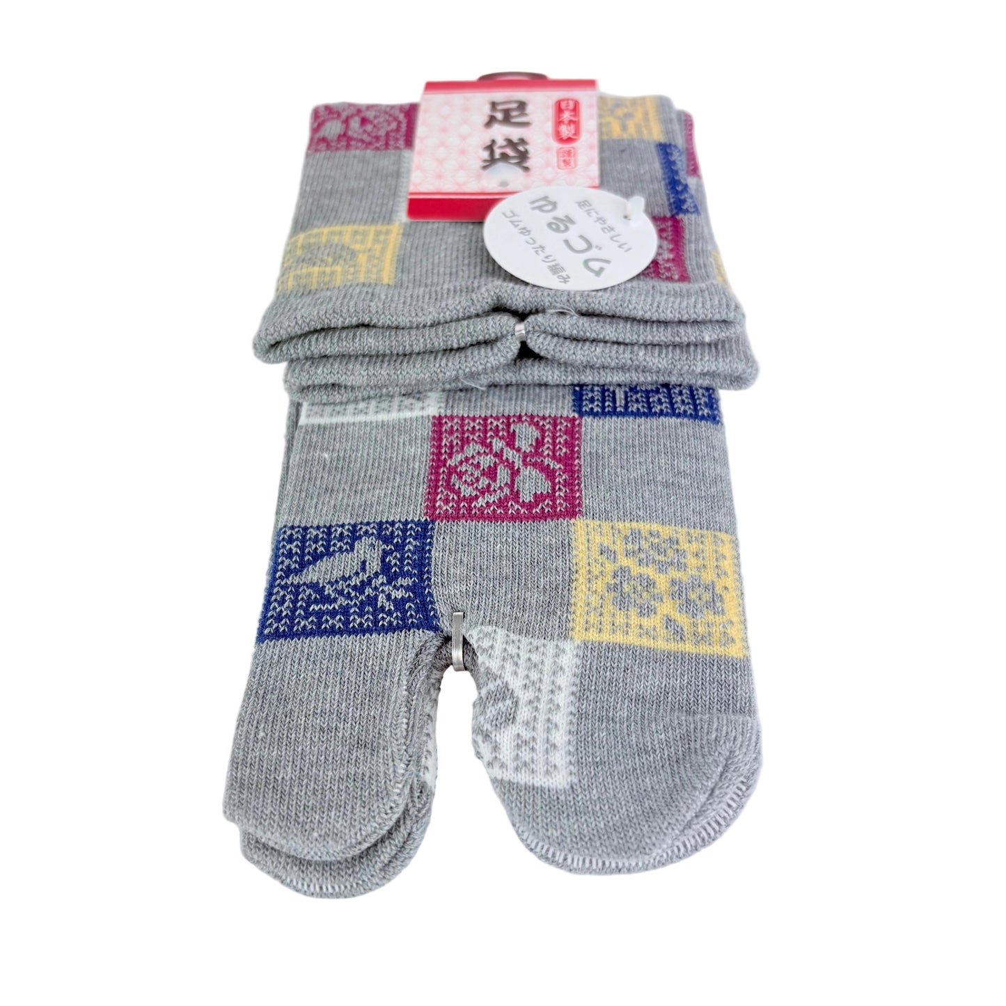 Tabi ponožky – Patchwork vzor | 22–25 cm | Made in Japan